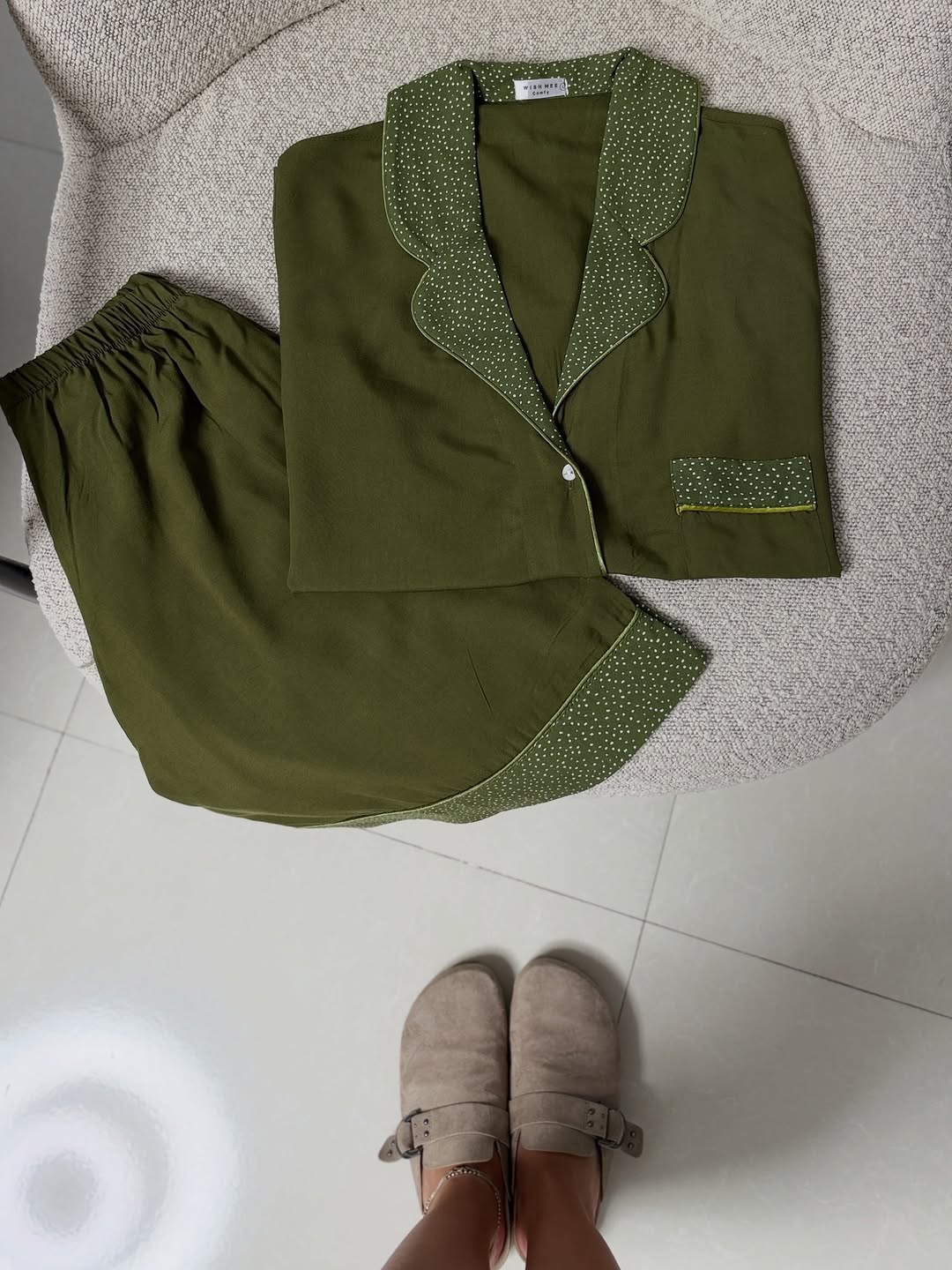 ست تیشرت شلوارک سبز ساده سایز M,L,XL